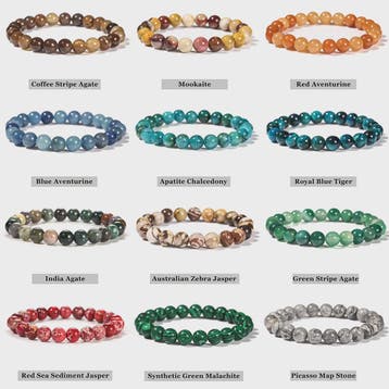 Natuurstenen Armbanden (4-10mm) - Amethist, Tijgeroog & meer, Verzenden, Nieuw