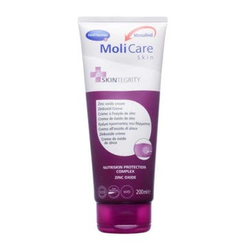 MoliCare Skin Zinkoxidecrème - tube - 200 ML, Verzenden, Nieuw