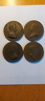 Nederland. Medal Lot Willem I en Willem II and Anna Paulowna, Postzegels en Munten, Munten | Nederland