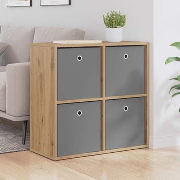 vidaXL Dressoir Artisan Eiken 68,5 x 32 x 67 cm, Huis en Inrichting, Verzenden, Nieuw, 50 tot 100 cm, 25 tot 50 cm
