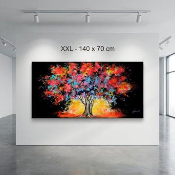 Monika Spiewak - Tree - Oil Painting Stretched On The Frame
