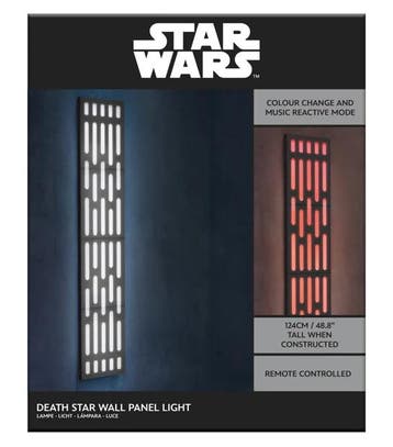 Star Wars Death Star Wall Panel Replica with Light 124 cm, Verzamelen, Star Wars, Ophalen of Verzenden, Nieuw