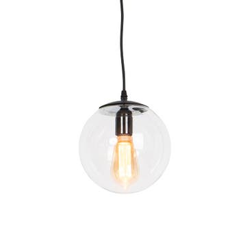 Moderne hanglamp transparant 20 cm - Pallon, Huis en Inrichting, Verzenden, Nieuw, Glas, Modern