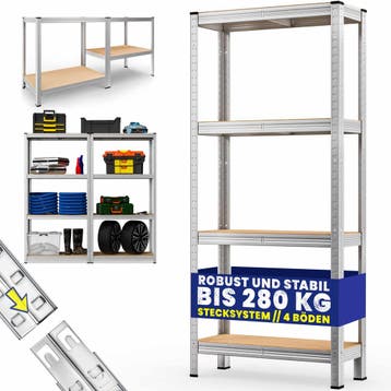 Stellingkast 170x75x30cm max 280kg (Kasten, Interieur), Verzenden, Nieuw