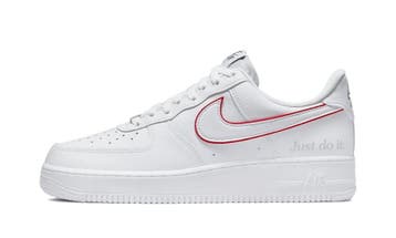 Nike Air Force 1 Low Just Do It White Noble Green Metallic S, Nieuw