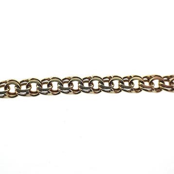 Gouden Prince of Wales collier; 45,5 cm (Ketting), Ophalen of Verzenden, Gebruikt, Goud, Goud
