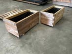 Veiling - 2x Garlux vuren bloembak geïmpregneerd 100x50x45c, Tuin en Terras, Bloembakken en Plantenbakken, Nieuw