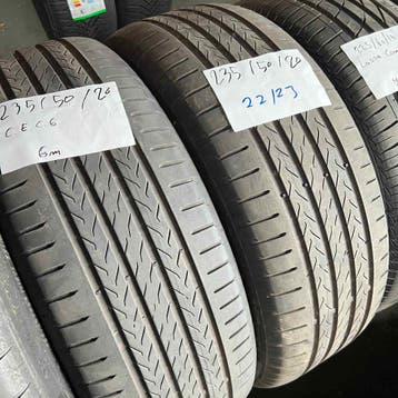 2 x Continental EcoContact 6 235-50-20 Zomerbanden 6mm, Gebruikt, Ophalen of Verzenden, 235 mm, Band(en)