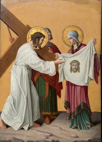 Italiaanse school (XIX) - Cristo sulla via del Calvario e