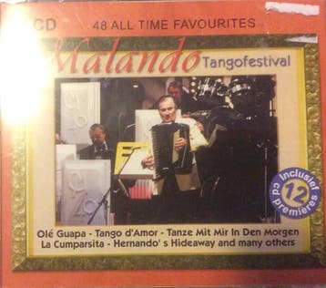 cd - Danny Malando - Malando Tangofestival. 48 All Time F..., Verzenden, Zo goed als nieuw