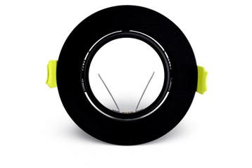 Integral inbouwspot Zwart rond kantelbaar | zaagmaat 7cm..., Ophalen of Verzenden, Nieuw