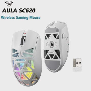 AULA SC620 Gaming Muis - Tri-Mode Connectiviteit (Wired/BT/2, Computers en Software, Desktop Pc's, Verzenden, Nieuw