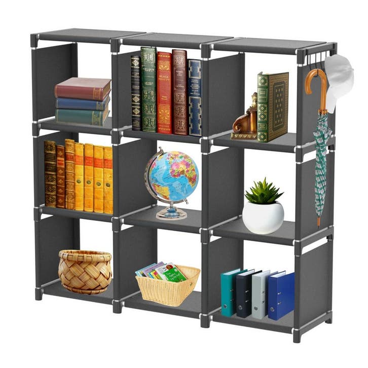 Opbergkast | Boekenkast | Organizer | 110x30x110 | Zwart, Huis en Inrichting, Kasten | Schoenenkasten, Nieuw, Verzenden