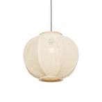 Oosterse hanglamp naturel stof 48 cm - Rob, Verzenden, Nieuw, Stof, Oosters