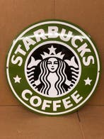STARBUCKS 47 cm Emaille Porselein Wandbord - Emaille bord -