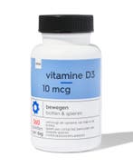 HEMA Vitamine D3 10mcg - 360 1+1 gratis, Verzenden, Nieuw