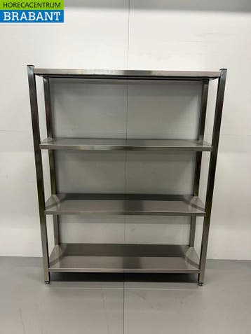 HCB RVS Opbergrek Rek Stelling Premium-line 140 x 40 x 180, Ophalen of Verzenden, Nieuw in verpakking