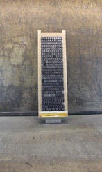 Drukblokken - een letterbak gevuld met een volledig alfabet