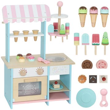 TRUUSK IJswagen voor Kinderen - Kinderkeuken met 17 Accessoi, Verzenden, Nieuw