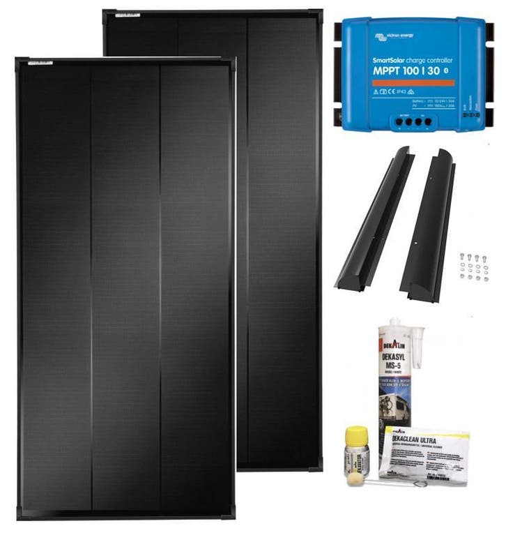Solar Set Camper 340W (2x170W) + Victron MPPT 100/30, Caravans en Kamperen, Kampeeraccessoires, Nieuw, Ophalen of Verzenden