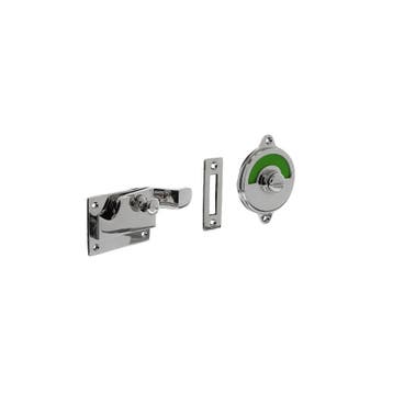 Intersteel WC-overslag met bocht groen/rood - nikkel glans, Verzenden, Nieuw