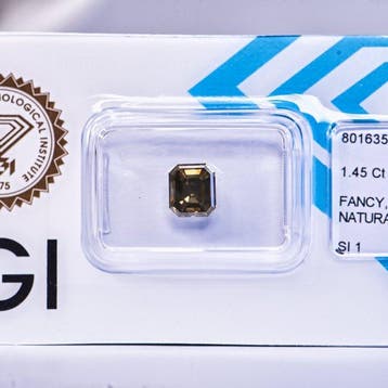 Zonder minimumprijs - 1 pcs Diamant (Natuurlijk gekleurd) -, Nieuw