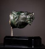 Oud-Romeins Leeuwenkop in brons - 4.5 cm