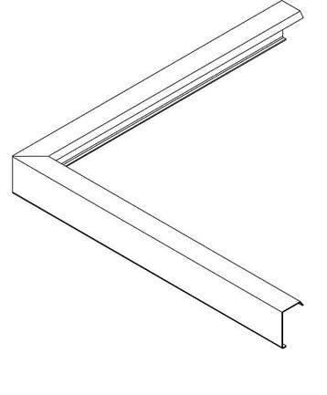 Roval Duplotrim bovenprofiel buitenhoek 100mm, Ophalen of Verzenden, Nieuw