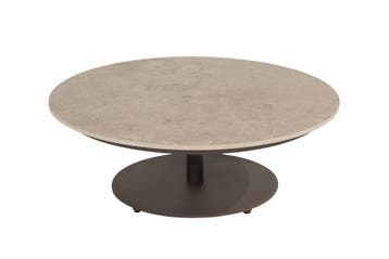 4 Seasons Outdoor Boaz koffietafel - terre/keramiek -  Ø80, Verzenden, Nieuw, Rond, Overige materialen