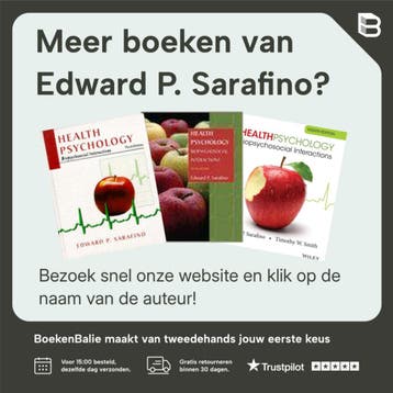 Health Psychology - Edward P. Sarafino 9780470129166, Verzenden, Gelezen, Edward P. Sarafino
