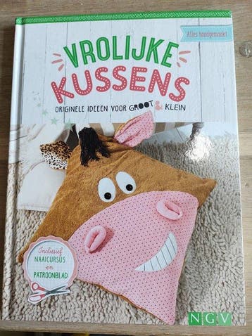 Vrolijke kussens - originele ideeën voor groot & klein, Verzenden, Zo goed als nieuw