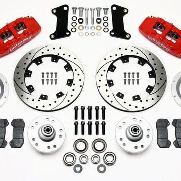 Wilwood Dynapro 6 Front Hub Kit 12.19in Drilled Red 67-69, Ophalen of Verzenden, Nieuw