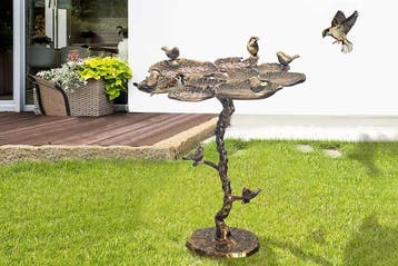 Bijzettafel voor binnen en buiten VOGELS 65 cm antiek, Ophalen of Verzenden, Nieuw