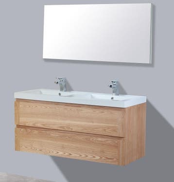 Sani Royal Badkamermeubel Nola Wood Eiken Keramiek, Nieuw
