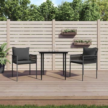 Tuinstoelen Set - Poly Rattan | Retourdeal 61% Korting, Ophalen of Verzenden, Zo goed als nieuw, Wicker