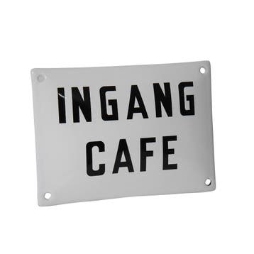 Emaille reclamebord: Ingang Café, Verzamelen, Ophalen of Verzenden, Nieuw