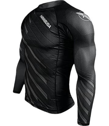 Hayabusa Metaru Charged Rash Guard Zwart, Zwart, Hayabusa, Vechtsport, Nieuw