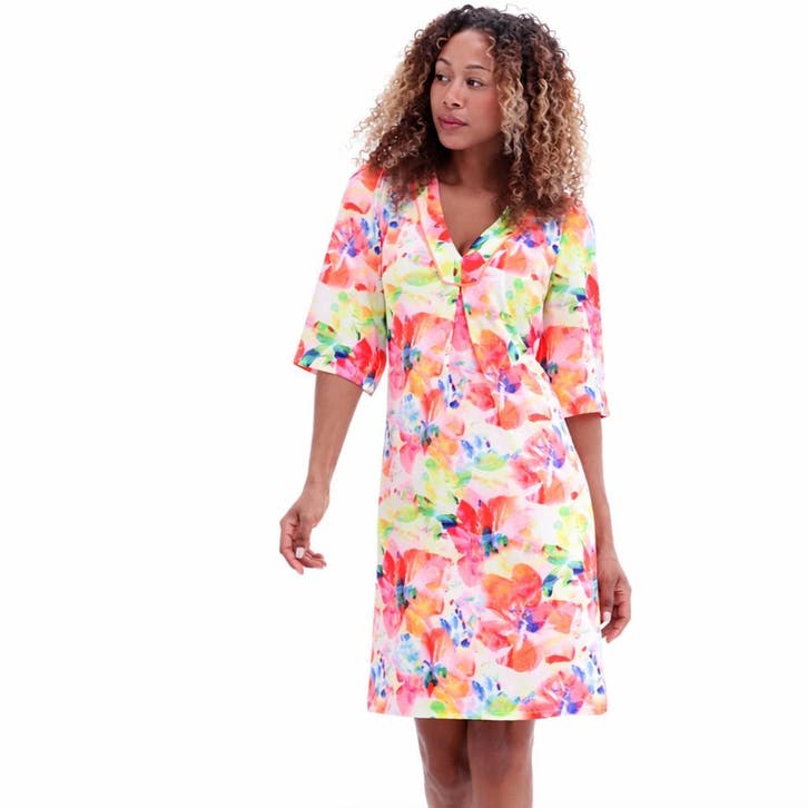 Outlet K-design, Mi Piace, Jane Lushka | Travelstof SALE, Kleding | Dames, Jurken, Knielengte, Overige kleuren, Maat 38/40 (M)