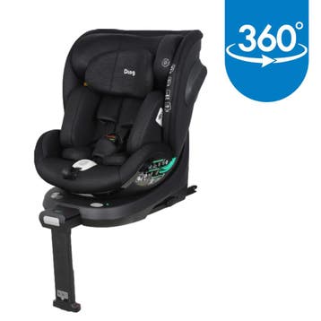 Ding Fynn Black 40-150 cm 360° i-Size Autostoel, Verzenden, Nieuw, 15 t/m 36 kg, Isofix