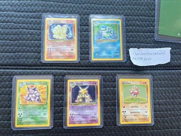 Pokémon - 5 Card - Nidoking, Vulnona Foil - WOTC, Nieuw