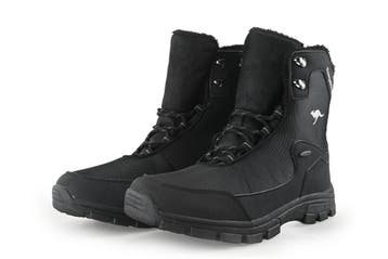 Kangaroos Veterboots in maat 45 Zwart, Kleding | Heren, Schoenen, Verzenden, Zwart, Boots, Zo goed als nieuw