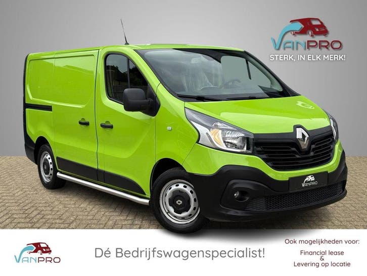 Renault Trafic 1.6 dCi 120PK Camera / Airco / Cruise / Sideb, Auto's, Bestelauto's, Lease, Handgeschakeld, Financial lease, Groen