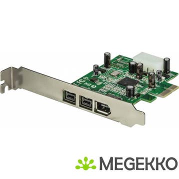 StarTech.com 3-poort 2b 1a 1394 PCI Express FireWire, Verzenden, Nieuw, Startech