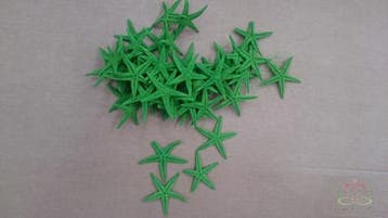 Zeesterren Appelgroen ca. 2 inch 50 stuks, Ophalen of Verzenden, Nieuw