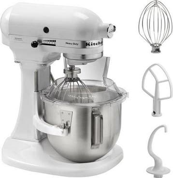 KitchenAid Heavy Duty Keukenmachine 5KPM5EWH - Keukenmachine, Ophalen of Verzenden, Gebruikt