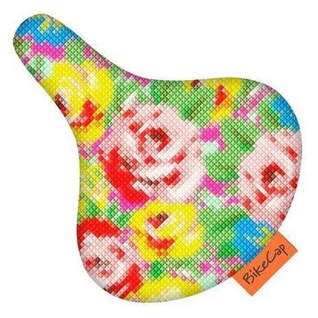 Zacht fietskussen Geborduurde bloemen look pimp je fiets, Nieuw