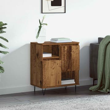 vidaXL Dressoir Oudhout 60 x 35 x 70 cm, Verzenden, Nieuw, Overige houtsoorten, Minder dan 50 cm