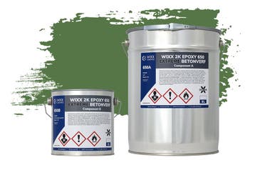 Wixx 2K Epoxy 650 Extreme Betoncoating RAL 6010 | Grasgroen, Doe-het-zelf en Verbouw, Verf, Beits en Lak, Verzenden, Nieuw, Verf