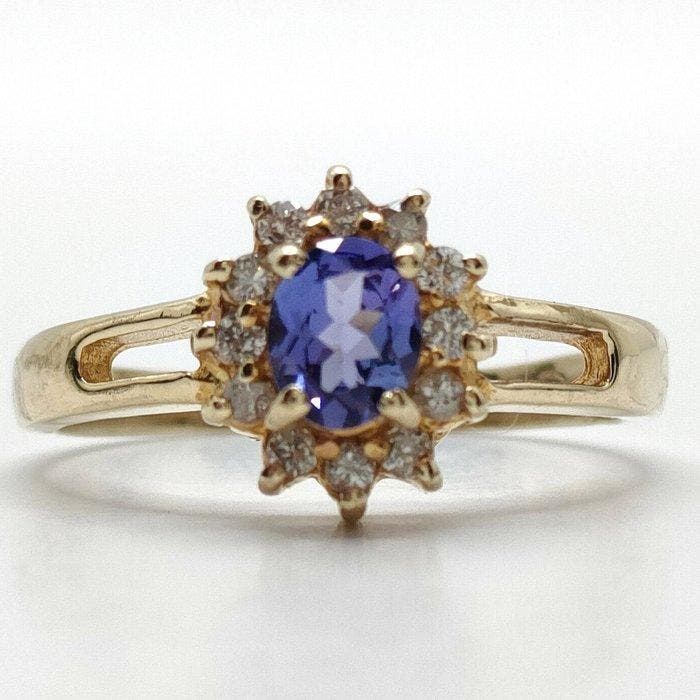 Ring - 14 karaat Geel goud, Sieraden, Tassen en Uiterlijk, Ringen