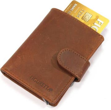 Figuretta RFID Creditcardhouder - 6 pasjes - Hunter Bruin, Verzenden, Nieuw